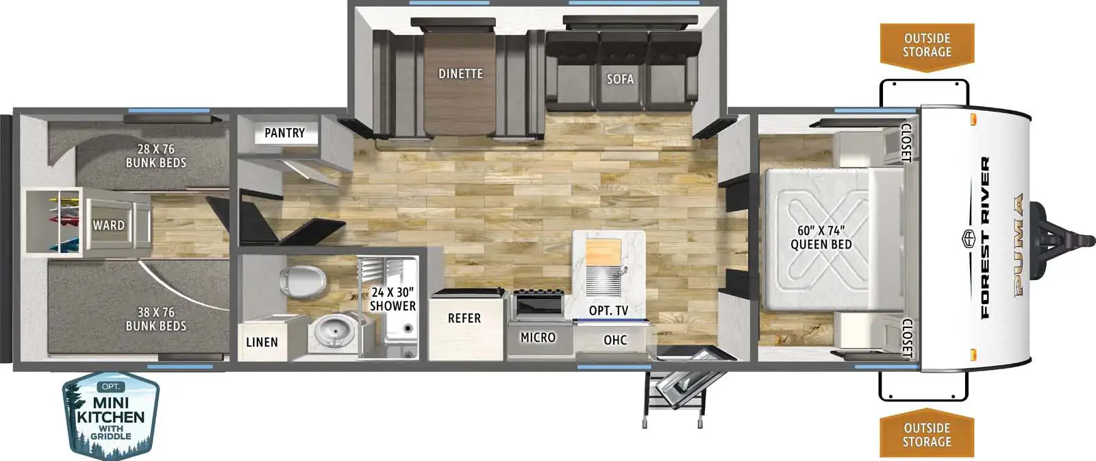 304BHCE Floorplan Image